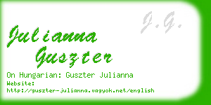 julianna guszter business card